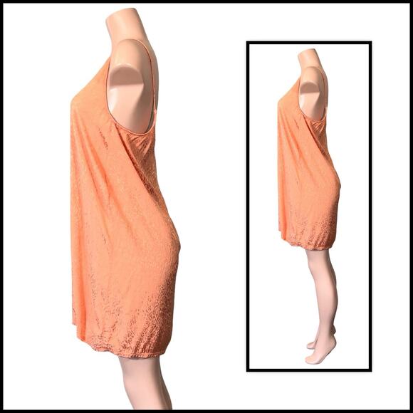 Nation LTD Penelope V Back Slip Dress in Tangerine SZ M $179 - Picture 5 of 11